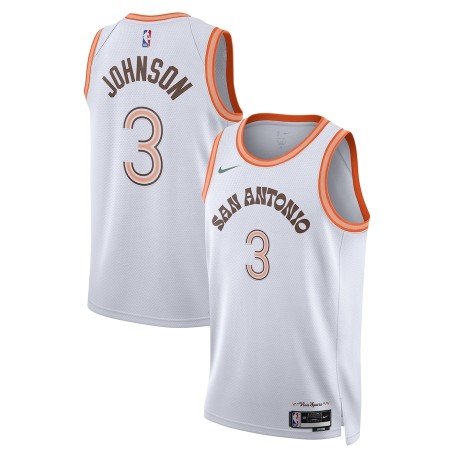 Maillot Basket Homme San Antonio Spurs Keldon Johnson 2023-24 Nike City Edition Blanc Swingman Maillot Basket Homme San Antonio Spurs Keldon Johnson 2023-24 Nike City Edition Blanc Swingman
